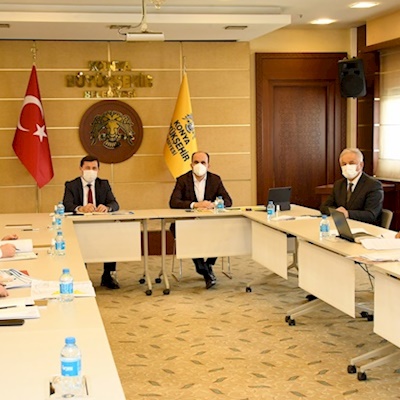 Başkan Altay, Merkez İlçe Belediye Başkanlarıyla Görüştü