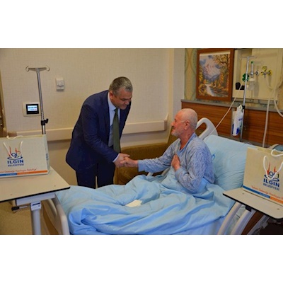 Mehmet Karahan Ilgın Dr.Vefa Tanır Devlet hastanesini ziyaret etti