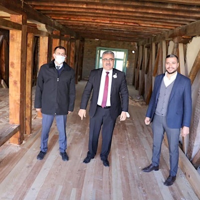  RESTORASYONU DEVAM EDEN TARİHİ MÜFTÜ EVLERİ İNCELENDİ